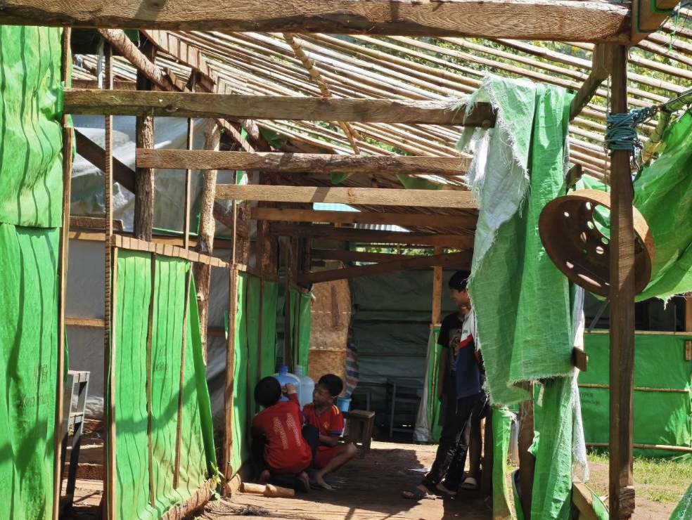 Storm damaged shelter